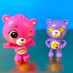 CARE BEARS BUNDLE SURPRISE CARE BEARS CUB 2.25” & 2017 HARMONY CARE BEAR 1.75”